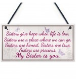 FOAM PLAQUE - 200X100 - Sister Is You - Vintage