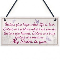 FOAM PLAQUE - 200X100 - Sister Is You - Vintage