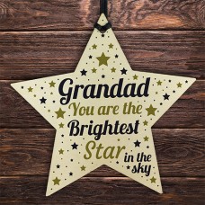 WOODEN STAR - Grandad Brightest Star
