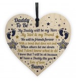 WOODEN HEART - 100mm - Daddy Bond That Does Not End