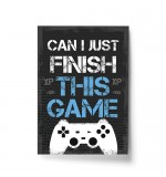 A4 Print - Finish The Game Dark Grey PS