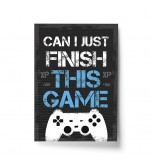 A4 Print - Finish The Game Dark Grey PS