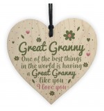 WOODEN HEART - 100mm - Great Granny