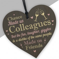 WOODEN HEART - 100mm - Colleagues Dislike Of The Same People In Grey