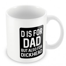 Mug - Funny D Is For Dad Black
