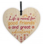 WOODEN HEART - 100mm - Good Friends Great Adventures