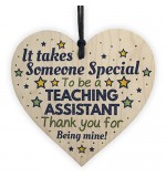WOODEN HEART - 100mm - Thank You To My Special Teaching Assistant