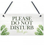 FP - 200X100 - Please Do Not Disturb Sign In Floral White