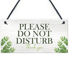 FP - 200X100 - Please Do Not Disturb Sign In Floral White