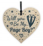 WOODEN HEART - 100mm - Will You Be My Page Boy