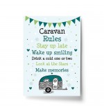 A4 Print - Caravan Rules Stay Up Late