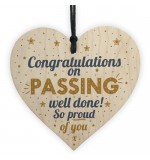 WOODEN HEART - 100mm - Congratulations On Passing