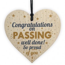 WOODEN HEART - 100mm - Congratulations On Passing