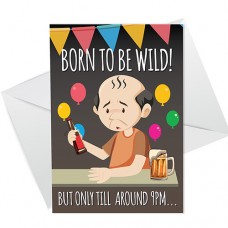 A6 Folded Card P - Born To Be Wild Beer