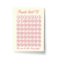 A4 Print - Pounds Lost Pink