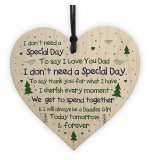 WOODEN HEART - 100mm - Dad Special Day