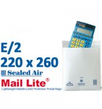 Mail Lite 220 x 260 wht bubbled lined E2 - Box of 100