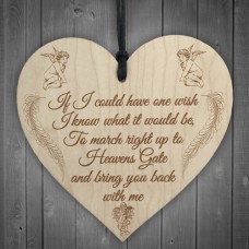 WOODEN HEART - 100mm - Heavens Gate