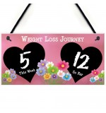 FOAM PLAQUE - 200X100 - CHALKBOARD - Weight Loss Flowers