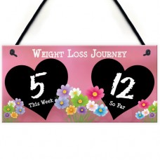 FOAM PLAQUE - 200X100 - CHALKBOARD - Weight Loss Flowers