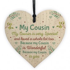 WOODEN HEART - 100mm - Cousin Special Wonderful