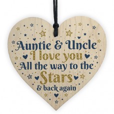 WOODEN HEART - 100mm - Auntie Uncle All The Way To The Stars