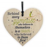 WOODEN HEART - 100mm - Gymnast who believes in themselves