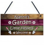 FP - 200X100 - Nannys Garden Little Helpers Welcome Pink Green Brown