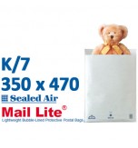 Mail Lite 350 x 470 wht bubbled lined K7 - Box of 50