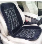 Wooden Bead Massaging Car / Van Seat Cover - Black