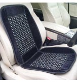 Wooden Bead Massaging Car / Van Seat Cover - Black