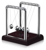 Elegant Newtons Cradle - Red Base