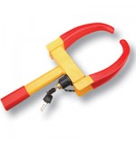 Wheel Clamp With Red Jaws