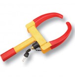Wheel Clamp With Red Jaws