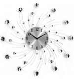 Diamante Clock - Swirl Design - 50CM - SUNBURST SWIRL