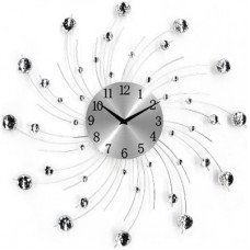 Diamante Clock - Swirl Design - 50CM - SUNBURST SWIRL