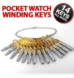 Set of 14 Pocket Watch Winding Keys