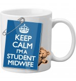 MUG - Keep Calm Im A Student Midwife - Safety Pin Mug