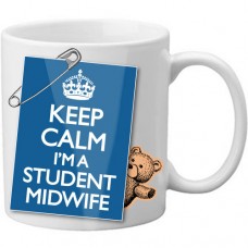 MUG - Keep Calm Im A Student Midwife - Safety Pin Mug