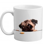MUG - Cute Pug Dog Biscuit Mug