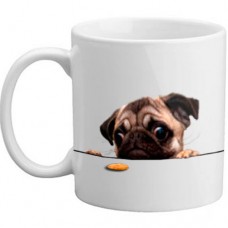 MUG - Cute Pug Dog Biscuit Mug