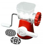 Plastic Meat Mincer - 2 Blades - Red