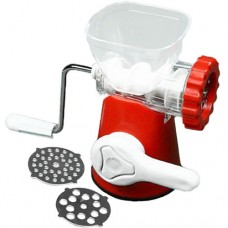 Plastic Meat Mincer - 2 Blades - Red