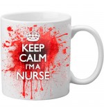 MUG - Keep Calm Im A Nurse - Blood Spatter Mug