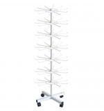 7 Tier Spinner with 70 Hooks - White