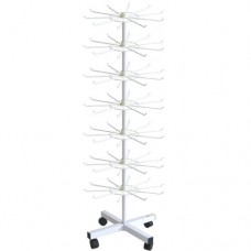 7 Tier Spinner with 70 Hooks - White