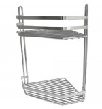 Vita Corner Shower Caddy Shelf Chrome - 2 Tier