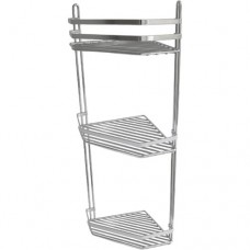 Vita Corner Shower Caddy Shelf Chrome - 3 Tier