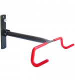 Wall Mounted Foldable Bike Hook - Black and Red