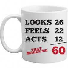 MUG - Looks Feels Acts 60